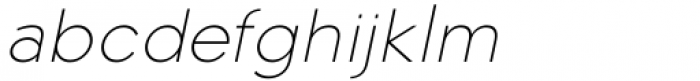 Algoria Thin Italic Font LOWERCASE