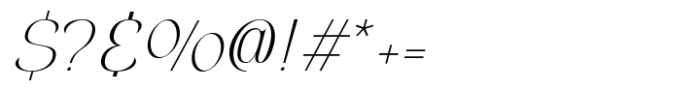 Algra Molta Extra Light Font OTHER CHARS