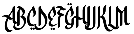 Alhabsyi Regular Font UPPERCASE