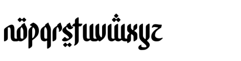 Alhabsyi Regular Font LOWERCASE