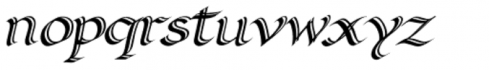 Alice Scrolltip Italic autokern Font LOWERCASE