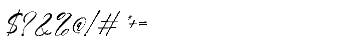 Alicer Script Regular Font OTHER CHARS