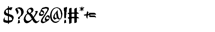 Alidin Bold Font OTHER CHARS