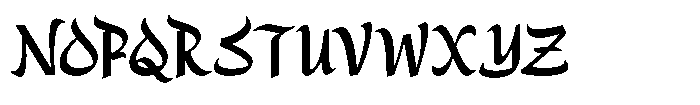 Alidin Bold Font UPPERCASE