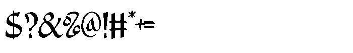 Alidin Regular Font OTHER CHARS