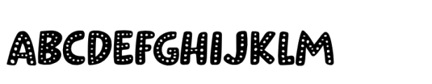 Alien Circus Dots Regular Font UPPERCASE