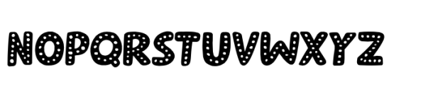 Alien Circus Dots Regular Font UPPERCASE