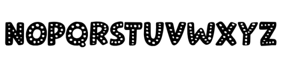 Alien Circus Dots Regular Font LOWERCASE