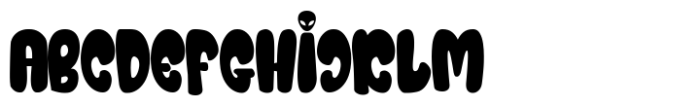 Alien Hunter Regular Font UPPERCASE