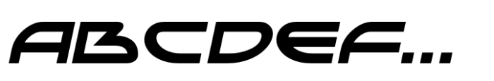 Alien Science JNL Oblique Font UPPERCASE