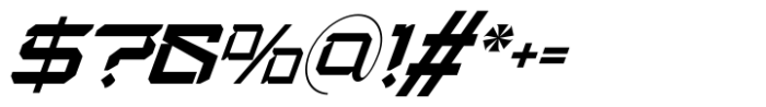 Aliensrobot Cyberpunk Italic Font OTHER CHARS