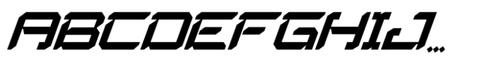 Aliensrobot Cyberpunk Italic Font UPPERCASE