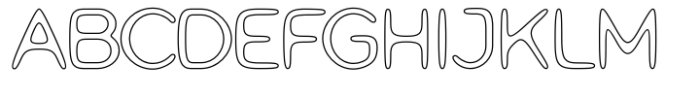 Alienz Outline Font UPPERCASE