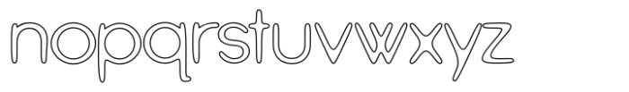 Alienz Outline Font LOWERCASE