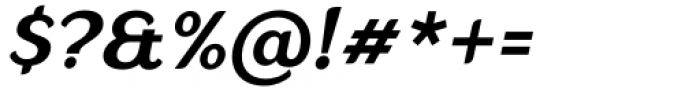 Aligarh Semi Bold Italic Font OTHER CHARS