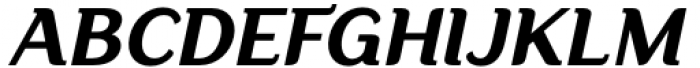 Aligarh Semi Bold Italic Font UPPERCASE