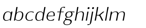 Alige Extra Light Italic Font LOWERCASE