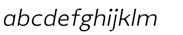 Alige Extra Light Text Italic Font LOWERCASE