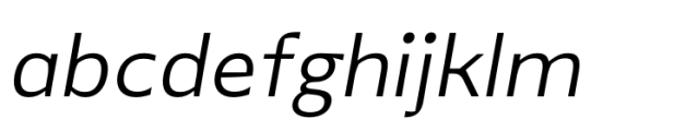 Alige Light Text Italic Font LOWERCASE