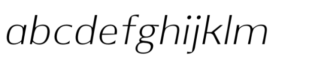 Alige Thin Italic Font LOWERCASE