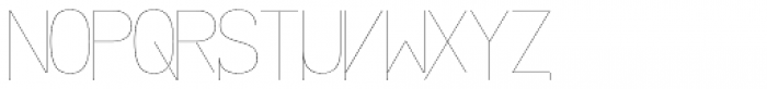 Align Vertical Mono Hairline Font LOWERCASE