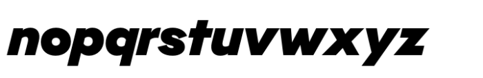 Aligne Black Italic Font LOWERCASE