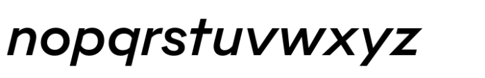 Aligne Medium Italic Font LOWERCASE