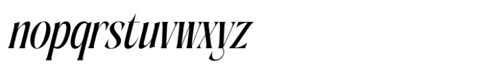 Aligner Italic Font LOWERCASE