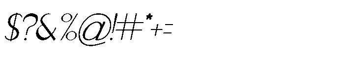 Aligr Italic Regular Font OTHER CHARS