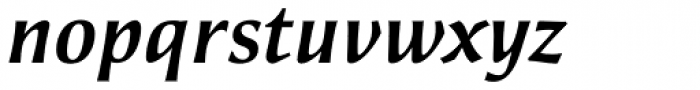 Alinea Incise Medium Italic Font LOWERCASE