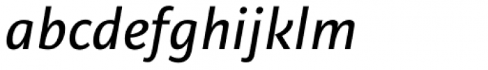 Alinea Sans Italic Font LOWERCASE