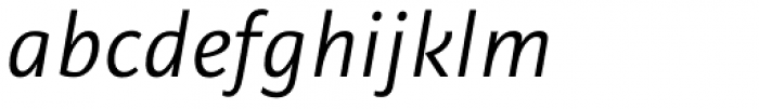 Alinea Sans Light Italic Font LOWERCASE