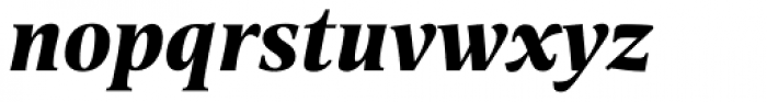 Alinea Serif Bold Italic Font LOWERCASE