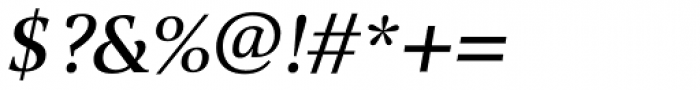 Alinea Serif Italic Font OTHER CHARS