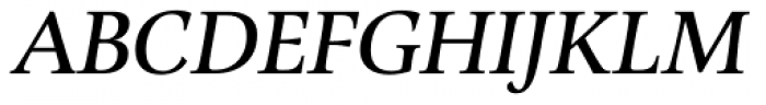 Alinea Serif Italic Font UPPERCASE