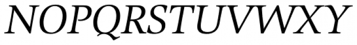 Alinea Serif Light Italic Font UPPERCASE