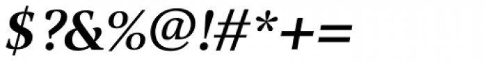 Alinea Serif Medium Italic Font OTHER CHARS