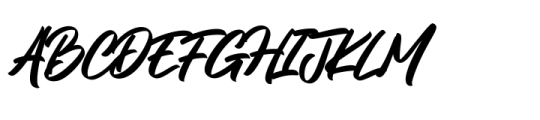 Alingtone Script Font UPPERCASE