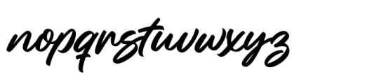Alingtone Script Font LOWERCASE
