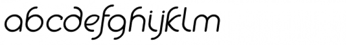 Alio Pro Medium Italic Font LOWERCASE