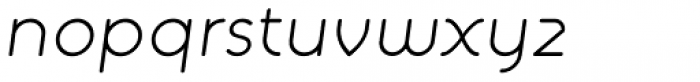 Alio Text Italic Font LOWERCASE