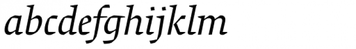 Alisal Pro Italic Font LOWERCASE