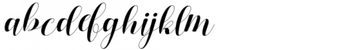 Alisya Script Regular Font LOWERCASE