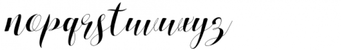 Alisya Script Regular Font LOWERCASE