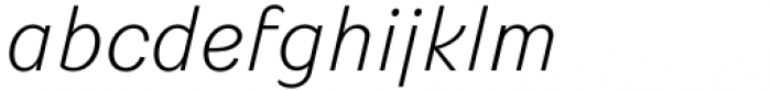 Alius Thin Italic Font LOWERCASE