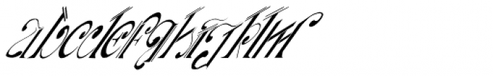 Aliya Italic Font LOWERCASE