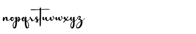 Aliya Script Font LOWERCASE