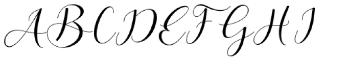Aliyana Regular Font UPPERCASE