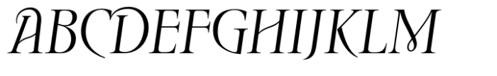 Alizarine Medium Italic Font UPPERCASE