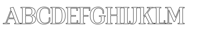 Alkalis Outline Font UPPERCASE